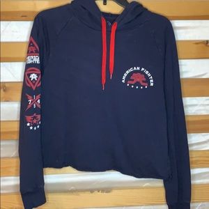 American Fighter cropped hoodie